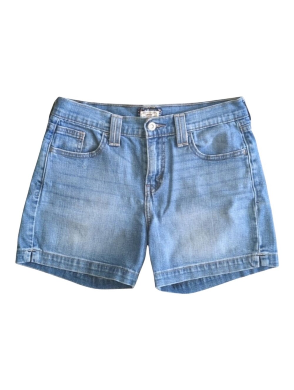 Levi's 515 Jean Shorts 4.5" Inseam Stretch Distressed Denim Women's Size 6